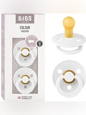 Bibs Pacifiers Size 1 White Unused